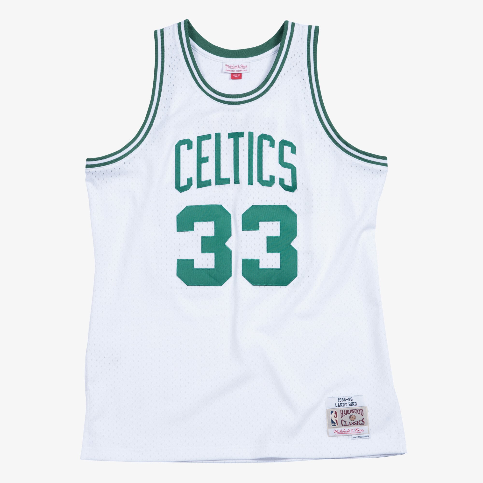 Maillot Swingman Domicile Boston Celtics 1985-86 Mitchell & Ness – Blanc – Larry Bird - Homme Taille: XS