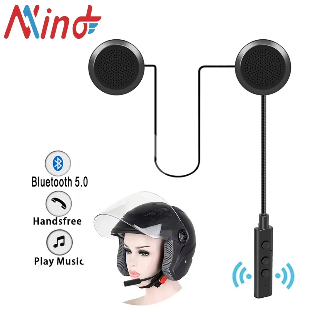 Velev Bluetooth Motorrad Helm Headset BT5.0 Drahtlose Reiten Kopfhörer Anti-störungen Motorrad Freisprecheinrichtung Helm Headsets Image