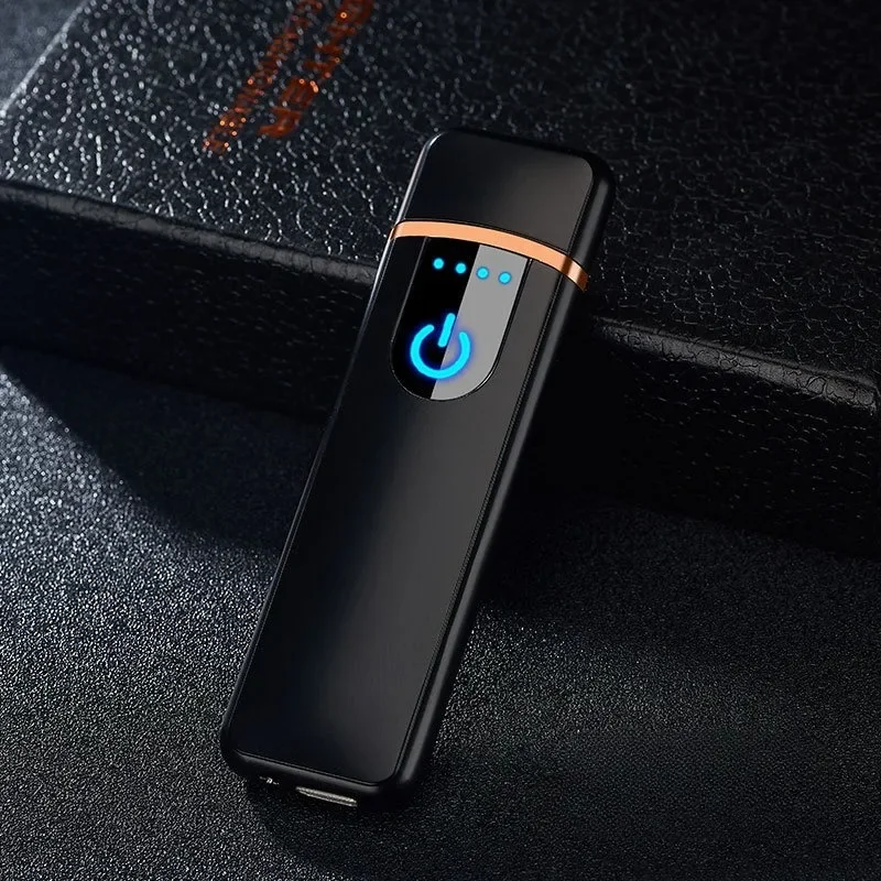 2026 Smartes Elektronisches Feuerzeug mit Berührungssensor, Windfest, Flammenlos, Plasma-Lichtbogen, Wiederaufladbar, USB-Zigarettenanzünder Image