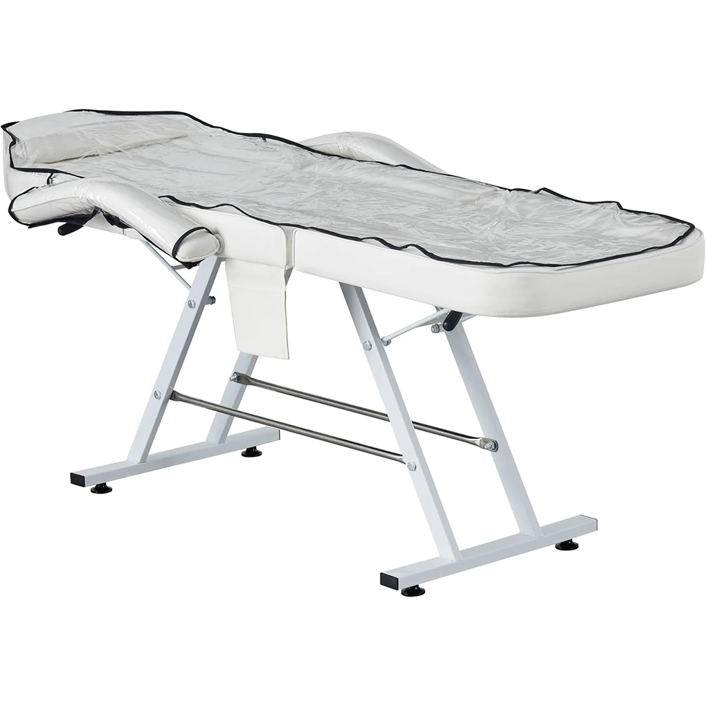 Transparente PVC-Abdeckung für Kosmetikstühle Kee Salon-Möbel Makellose Klappbare Kosmetikliege mit Muster Image