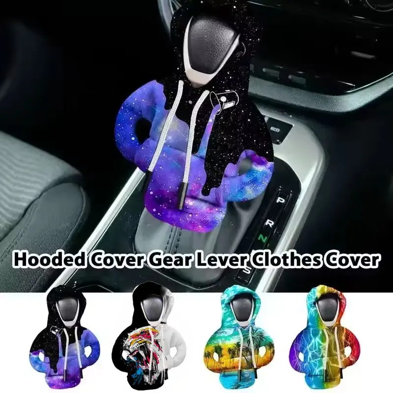 Universal Hoodie Schalthebel Abdeckung Ändern Hebel Sweatshirt Schalthebel Abdeckung Hoodie Schaltknauf Pullover Auto Schaltknauf Abdeckung Image