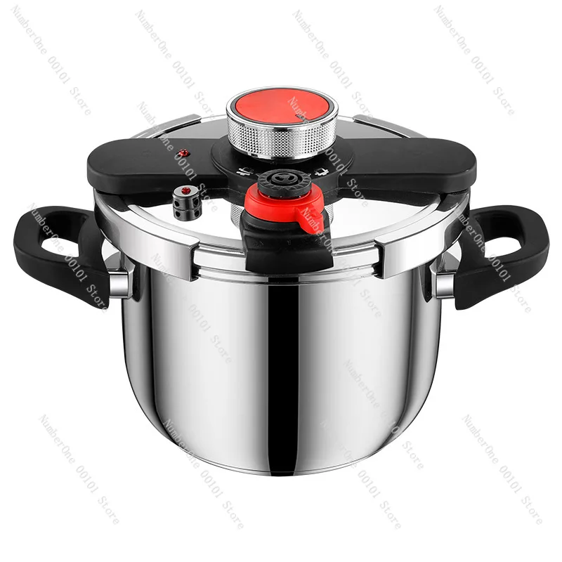 Schnellkochtopf für den Haushalt | Mechanischer Knopf aus verdicktem Edelstahl in Lebensmittelqualität Image