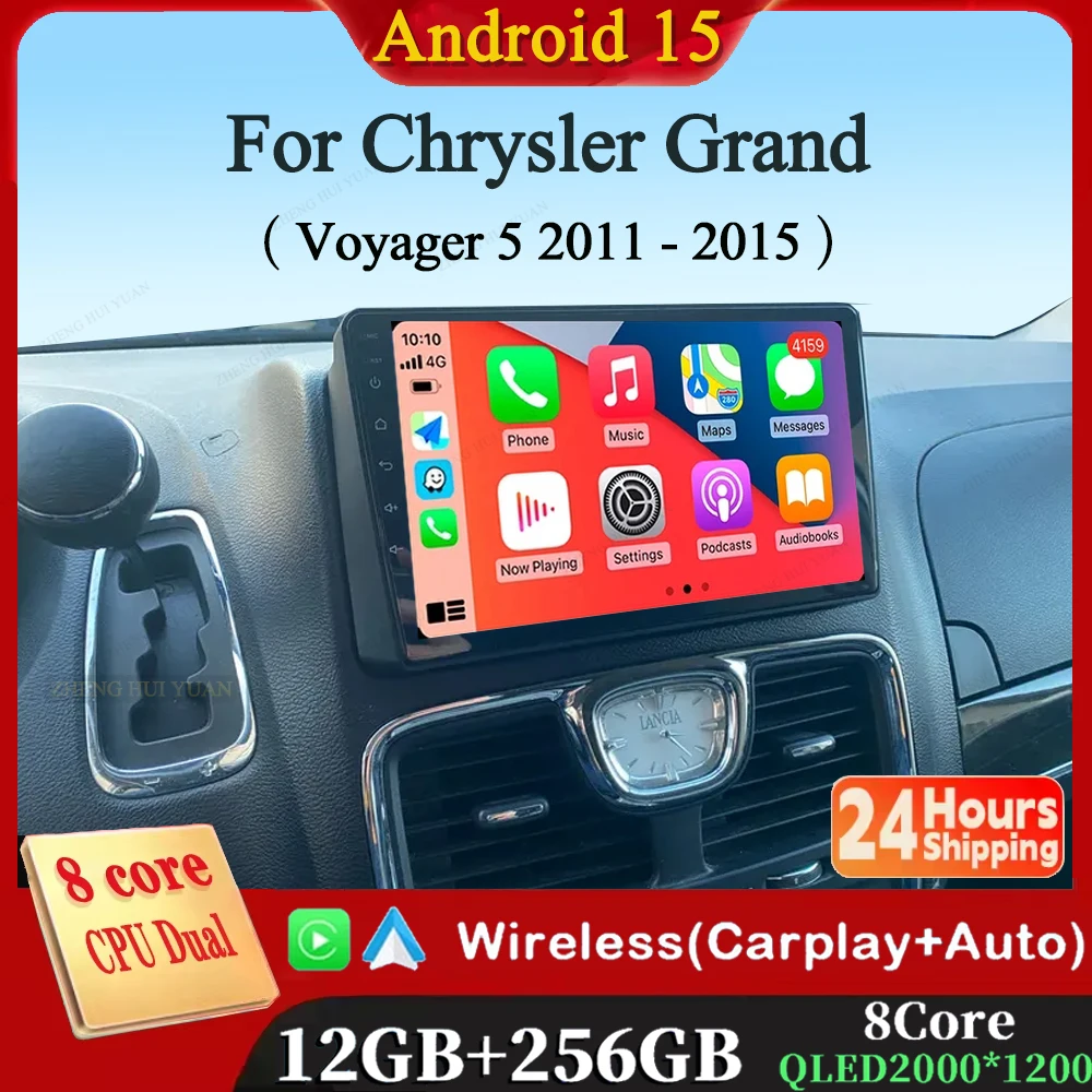2K Für Chrysler Grand Voyager 5 2011 - 2015 Auto Radio Multimedia Video Player Navigation stereo GPS Android 15 keine 2din 2 din dvd Image