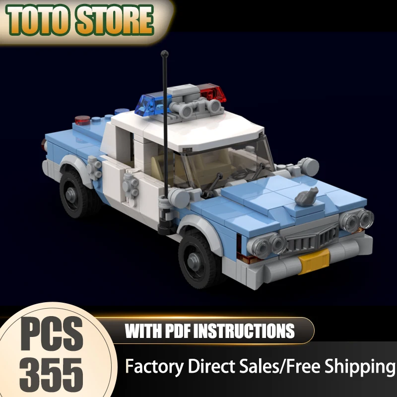 Urbanes Auto MOC Bausteine Gotham City Polizeifahrzeug Modell Technologie-Bausteine DIY Montage Konstruktionsspielzeug Urlaubsgeschenke Image