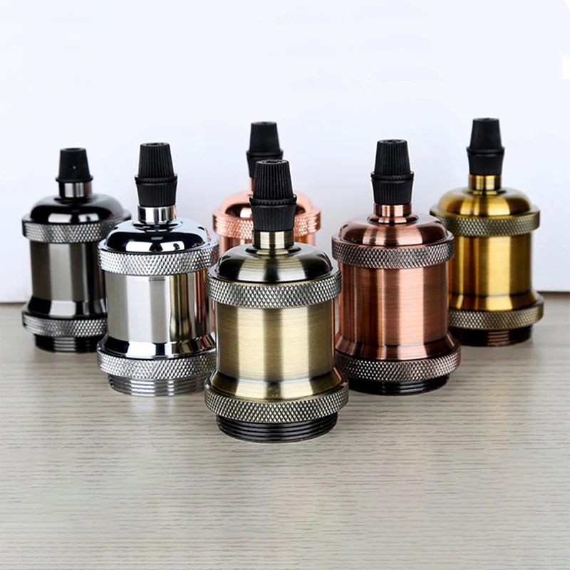 Vintage Lampen fassung Edison Schraube Lampen fassung E27 Lampen sockel Glühbirne industrielle Hängelampe nach Hause für Dekor