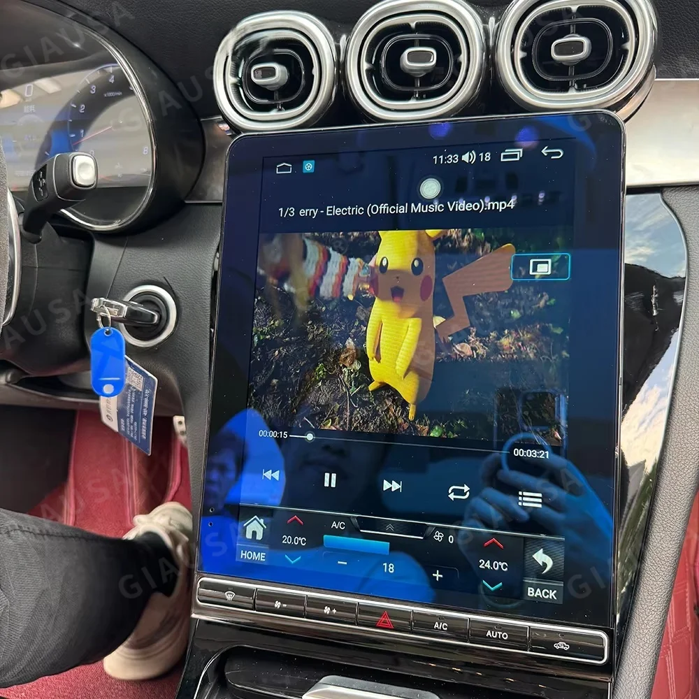 12,1-Zoll-Bildschirm Android Auto Autoradio Carplay für Mercedes Benz GLC X253/C253 C W205 2015-2022 Stereo GPS-Navigation Haupteinheit Image