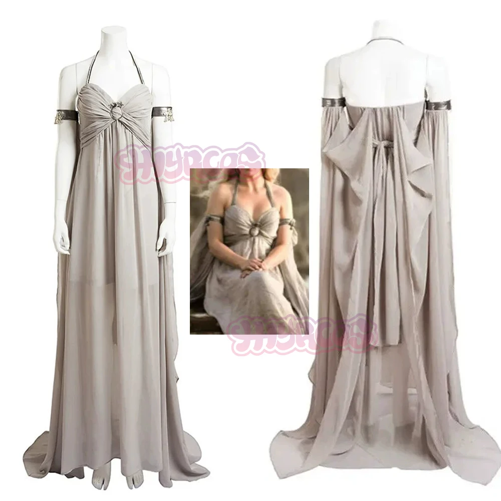 Sexy DDaeneryss Cosplay Kostüm DDaeneryss Kleid Targaryen Outfits Mutter Sexy Kleid Für Halloween Karneval Frauen Männer Zubehör