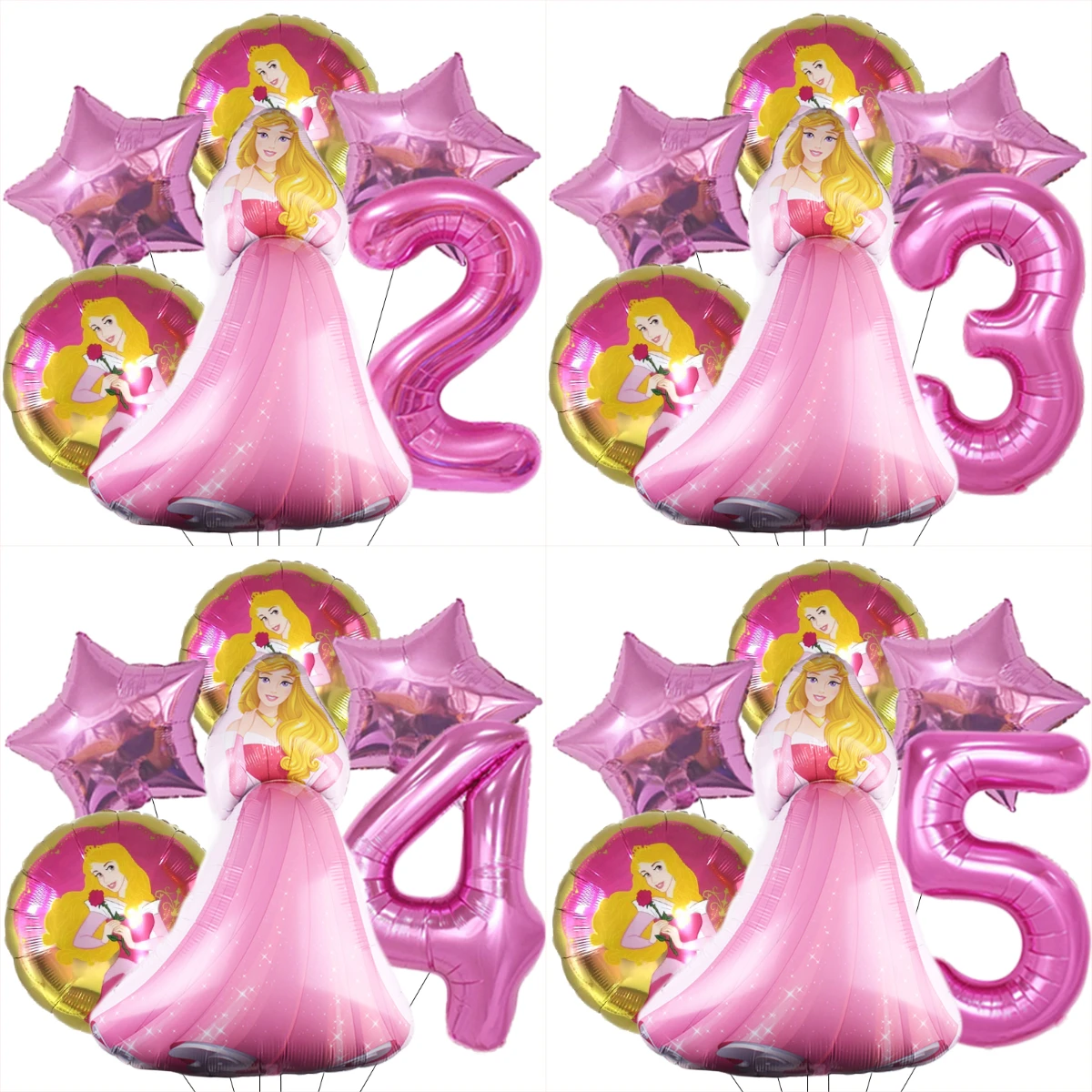Disney Prinzessin Rapunzel Cinderella Folienballons Mädchen Geburtstag Party Dekorationen 32 Zoll Zahl Helium Kugeln Kinder Spielzeug Ballons Image