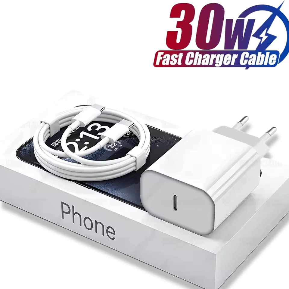 Für Original 30W Typ C Schnelle Ladegerät Für iPhone 16 15 14 13 12 11 Pro Max Plus PD Ladekabel ladegerät Telefon Zubehör Image