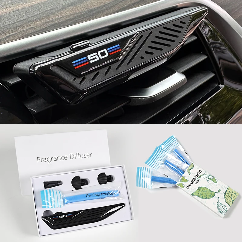 Für BMW F30 F10 Auto-Lufterfrischer Parfüm-Diffusor in Klingenform, Duftspender für Lüftungsschlitze, Nachfüllstreifen für Auto-Lufterfrischer Image