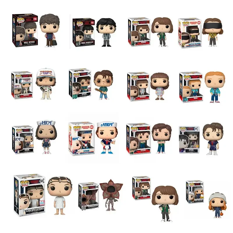 Funko Pop MIKE WHEELER 1783 # WILL BYERS 1786 # 1809 # Steve # 803 # 638 # 1245 # Robin 674 # Dustin 1240 # Demogorgon # 428 Abbildung Image