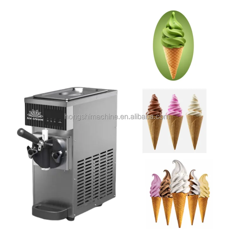 Commercial Soft Ice Cream Machine, Single Flavor Small Ice Cream Machine, Fully Automatic Ice Cream Machine Image