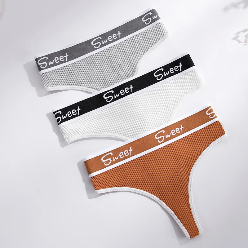 Baumwolle Höschen Sexy Frauen Slip Brief Süße Unterwäsche Tanga Aushöhlen Dessous Damen Weibliche Höschen Dessous Image