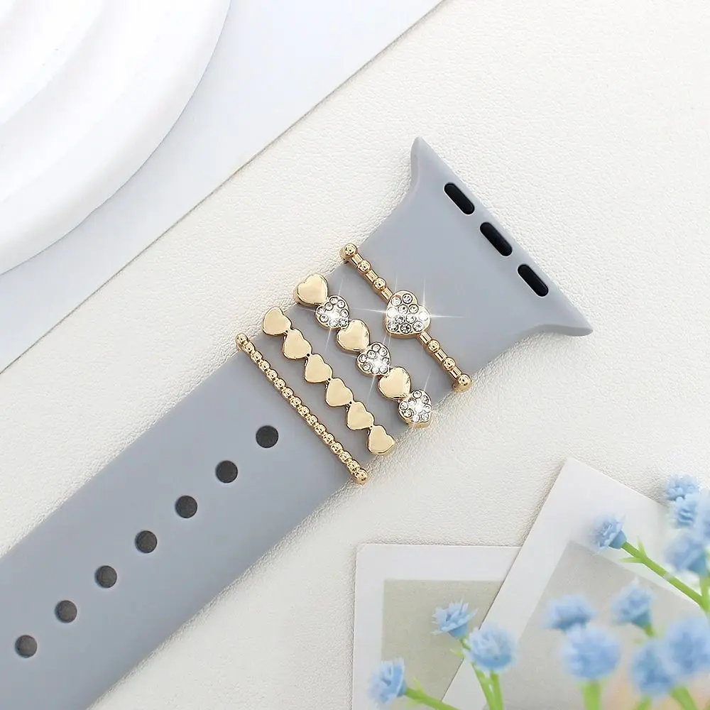 Metallarmband, dekorativer Ring, Schmuck, Diamant-Armband, Dekoration, modische Charms, Ornament für Apple Watch Band Image