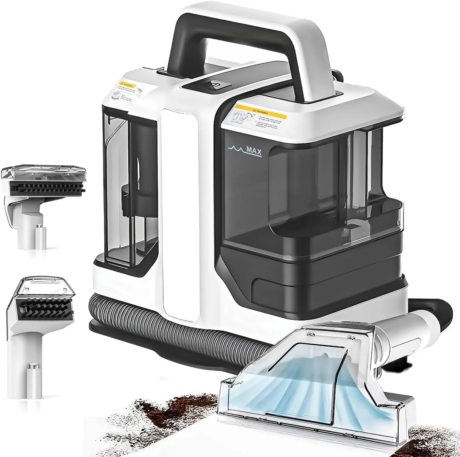 Tragbare Teppichreiniger-Maschine, 750 W, 15 kPa, multifunktionaler Handmilbenentferner, Sofa-Teppich-Nassreiniger für Sofa, Autositz Image