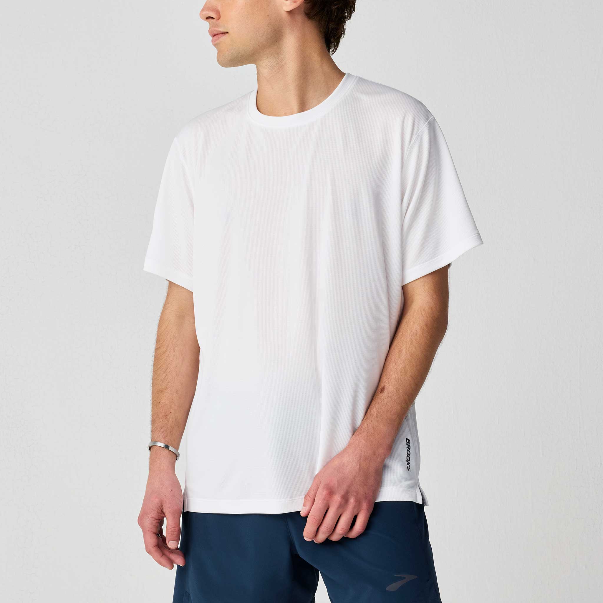 Brooks Dash Short Sleeve Men's Running Apparel White