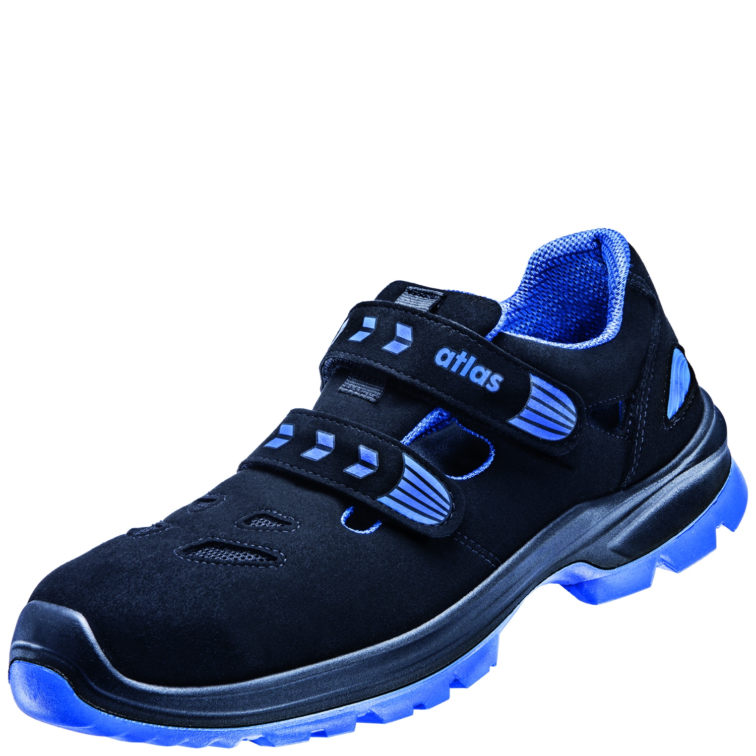 Sicherheitsschuh ATLAS SCHUHE "Sicherheitsschuhe 22412 Atlas SL 465 XP 2.0 ESD" Gr. 39, schwarz (schwarz, blau), 39, Schuhe