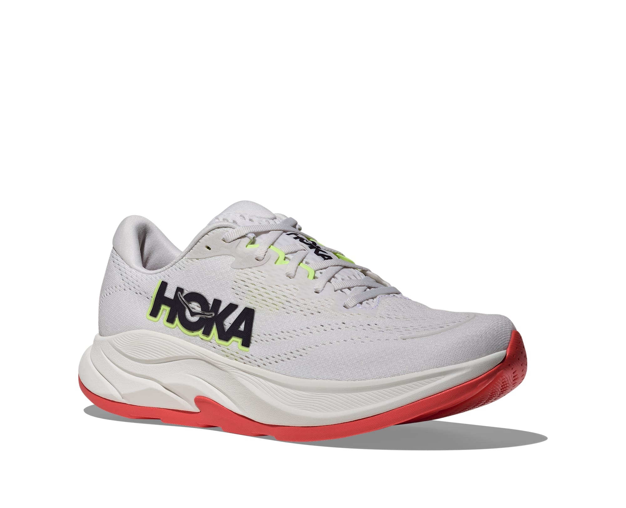 Laufschuh HOKA ONE ONE "RINCON 4", Herren, Gr. 46, frost, neon yuzu, Synthetik, Textil, Schuhe Laufschuh