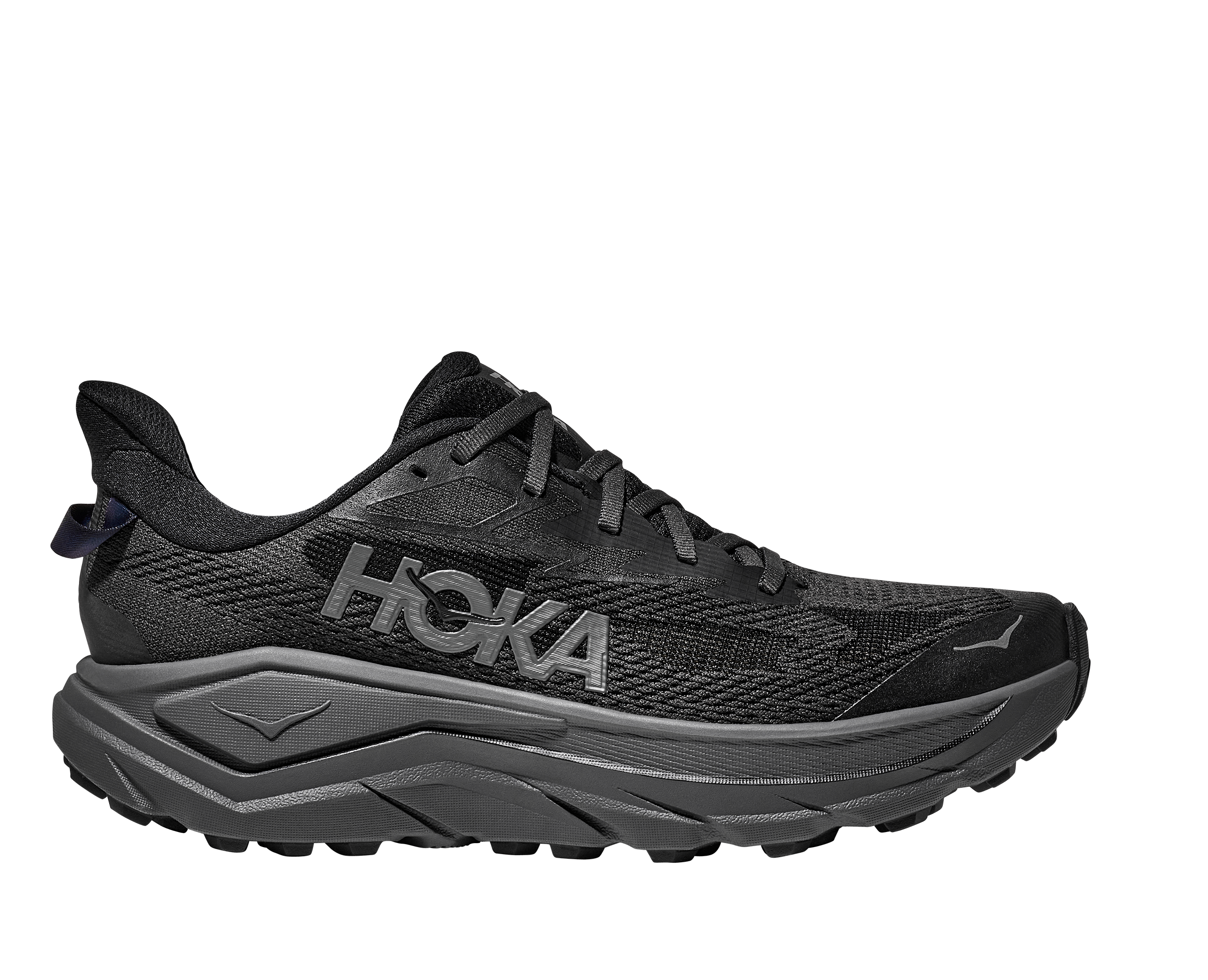 Trailrunningschuh HOKA ONE ONE "CHALLENGER 8", Herren, Gr. 44,5, schwarz, outer orbit, Synthetik, Textil, mehrfarbig, Schuhe, Trail-Running