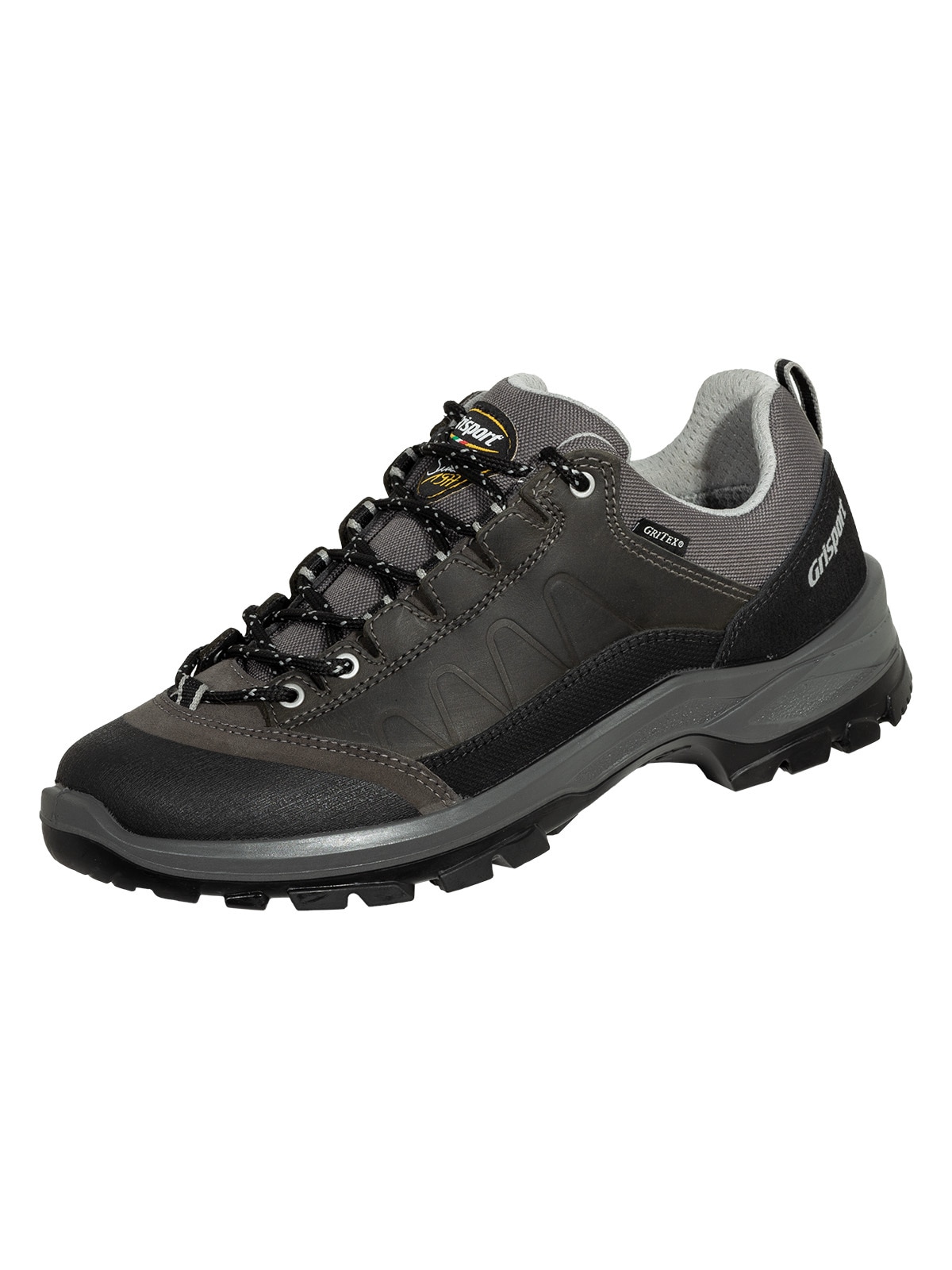 Wanderschuh GRISPORT "Wanderschuhe Schnürschuh Gritex", Damen, Gr. 43, grau (anthrazit, grau), Schuhe Wanderschuh