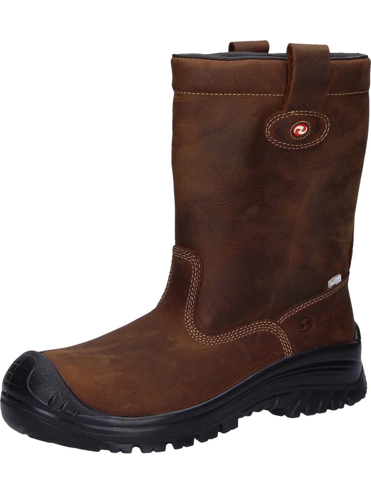 Sicherheitsstiefel SIXTON "Sicherheitsstiefel Montana" Gr. 41, braun, 41, Obermaterial: 50% Rindsleder Leather cow. 50% Lammleder LEL., Schuhe