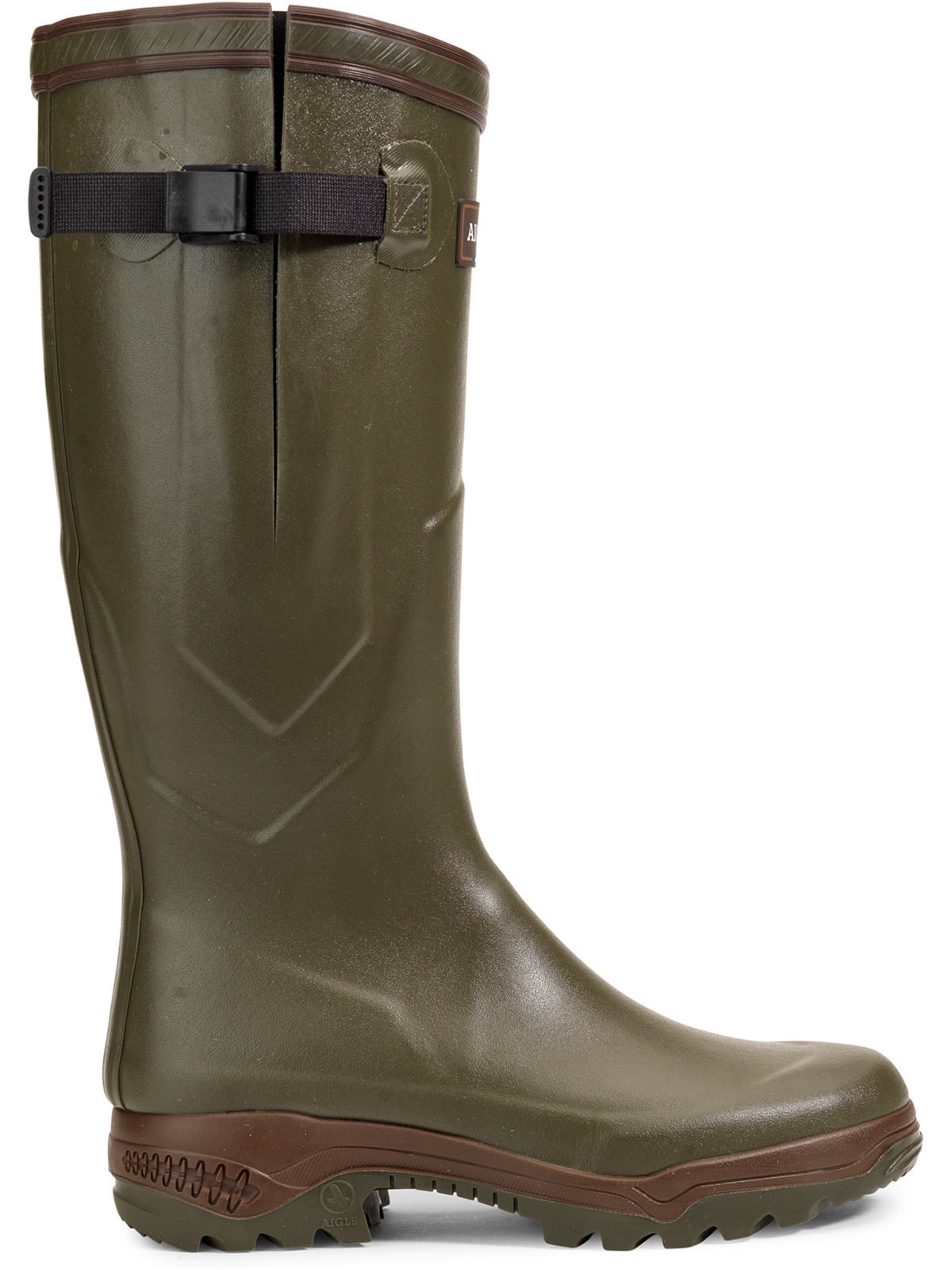 Gummistiefel AIGLE "Parcours Vario 2", Damen, Gr. 42, grün (kaki), Obermaterial: 100% Gummi rubber., Schuhe Gummistiefel