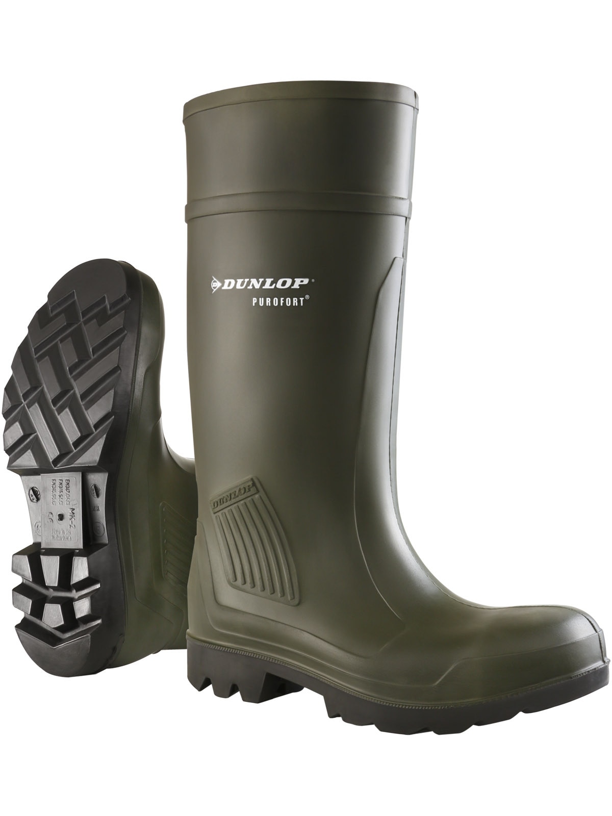 Sicherheitsstiefel DUNLOP "Sicherheitsstiefel C462933 Purofort Professional full safety" Gr. 48, grün, 48, Schuhe