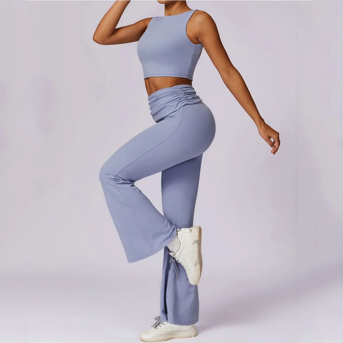 Nouvel ensemble de yoga 2 pièces, vêtements de yoga, vêtements de sport pour femmes, vêtements de sport pour la salle de sport, vêtements de yoga extensibles, survêtement pour femmes