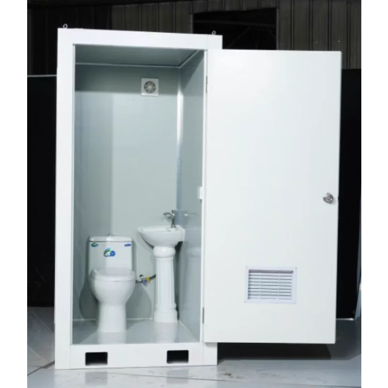 Salle de bain extérieure, toilettes mobiles préfabriquées à l'extérieur de la pièce, salle de bain, chantier de Construction, salle de douche Simple