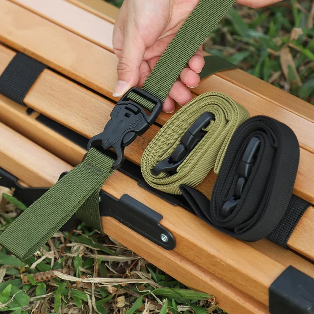 Sangle de poignée réglable pour le camping en plein air, boucle à double assurance, ceinture pour bagages, fournitures de randonnée, 1 pièce, 135*2.5CM