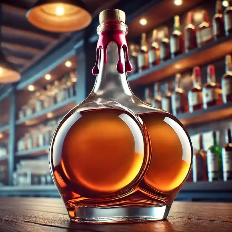 Whiskey-Glas-Dekanter, Neuheitsstatue, Whiskey-Dekanter, Weinflasche, Schnapsflasche, Heimdekoration, Weinbehälter für Alkohol Image