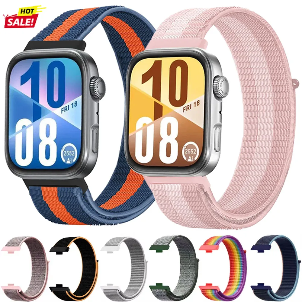 Nylon-Schlaufenarmband für Huawei Watch Fit 3/4 Atmungsaktives Armbandzubehör für Huawei Watch Fit 4/4 Pro Band Smartwatch-Armband Image