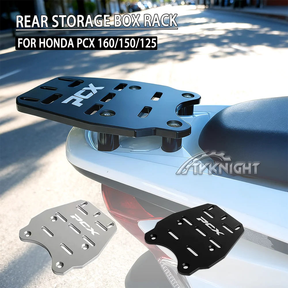 Für Honda PCX 160 PCX 150 PCX 125 2014-2022 Motorrad CNC Aluminium Legierung Hinten Gepäck Rack Fracht Halter Regal zubehör Image