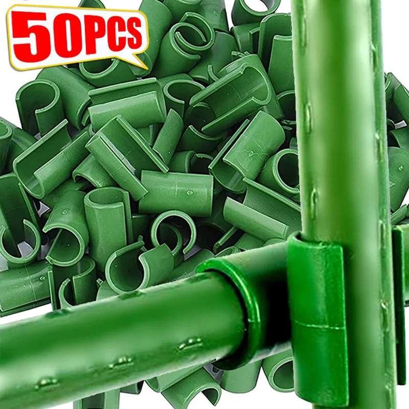 5/50 stücke Garten Stakes Festen Stecker Klettern Rattan Säulen Clip Anlage Pfropfen Stakes Stecker Clip Garten Unterstützung Verschluss Image