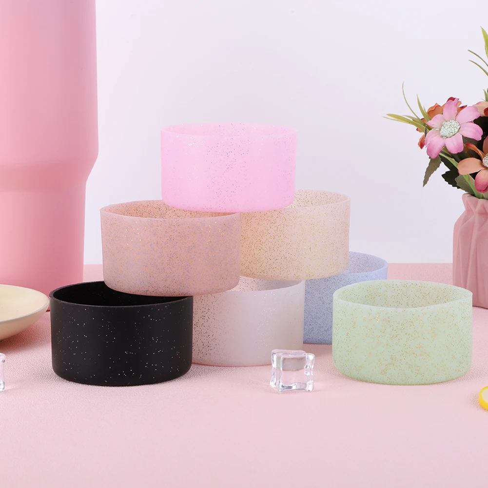 Silikon-Wasserflaschenstiefel, rutschfeste Bodenabdeckung, wärmeisolierender Bodenschutz für Stanley 20-40oz Wasserflasche Image