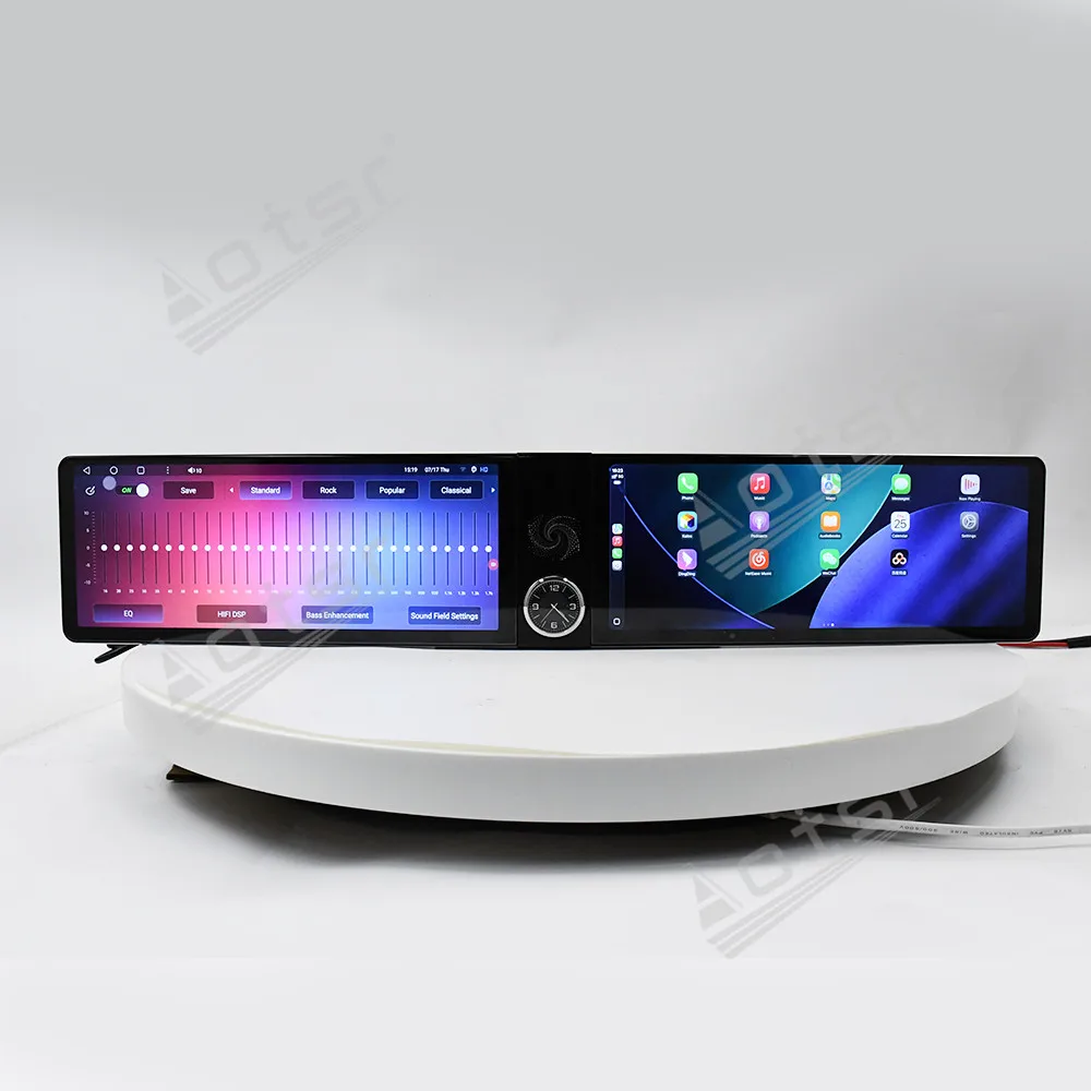 2026 Dual Screen 12,3 "Android 13 Für Ford Fiesta 2009-2014, Qualcomm GPS Navigation Drahtlose Carplay Auto Radio passagier Bildschirm Image