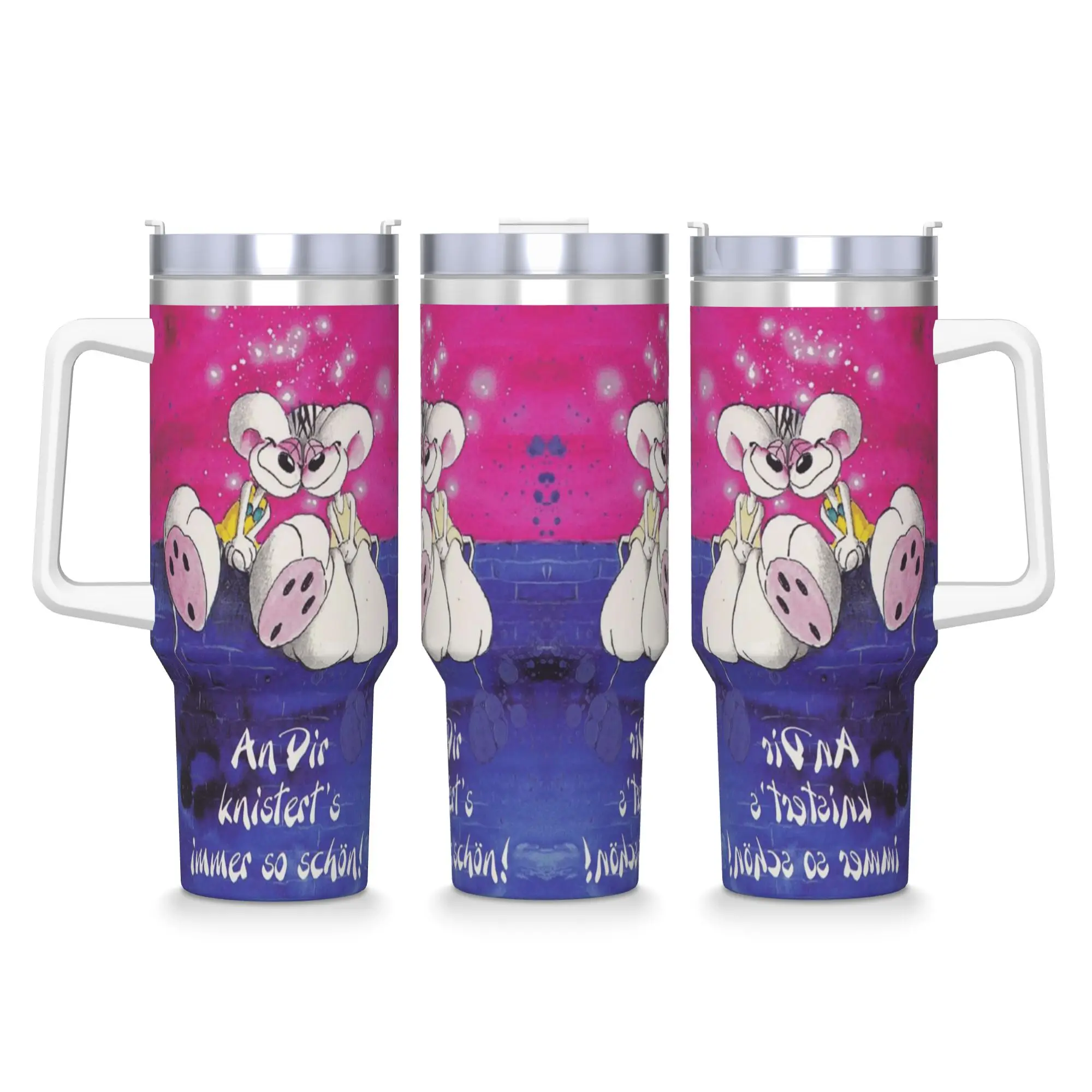 Edelstahlbecher Cartoon Diddl Diddlina Thermobecher Tragbare Heißgetränke Tassen Tasse Fahren Kundenspezifische Wasserflasche Image