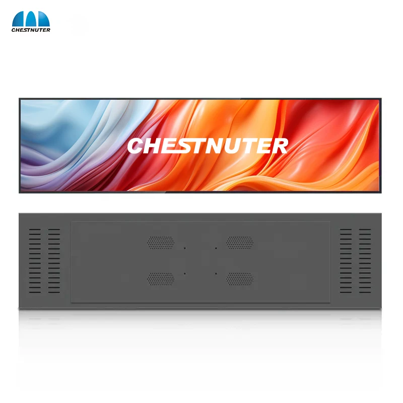 24,8 Zoll Indoor-Superwide-LCD-Bildschirme, gestreckter Bar-Typ-LCD, nicht berührungsempfindlich, Werbedisplay, Bar-Typ-LCD Image