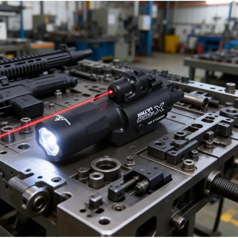 X400U 2-in-1 Laser-Taschenlampe für 20mm Schienen, Perfekt für Spielzeug-Airsoft-Waffen, Jagdausflüge und Taktische Spiele Image