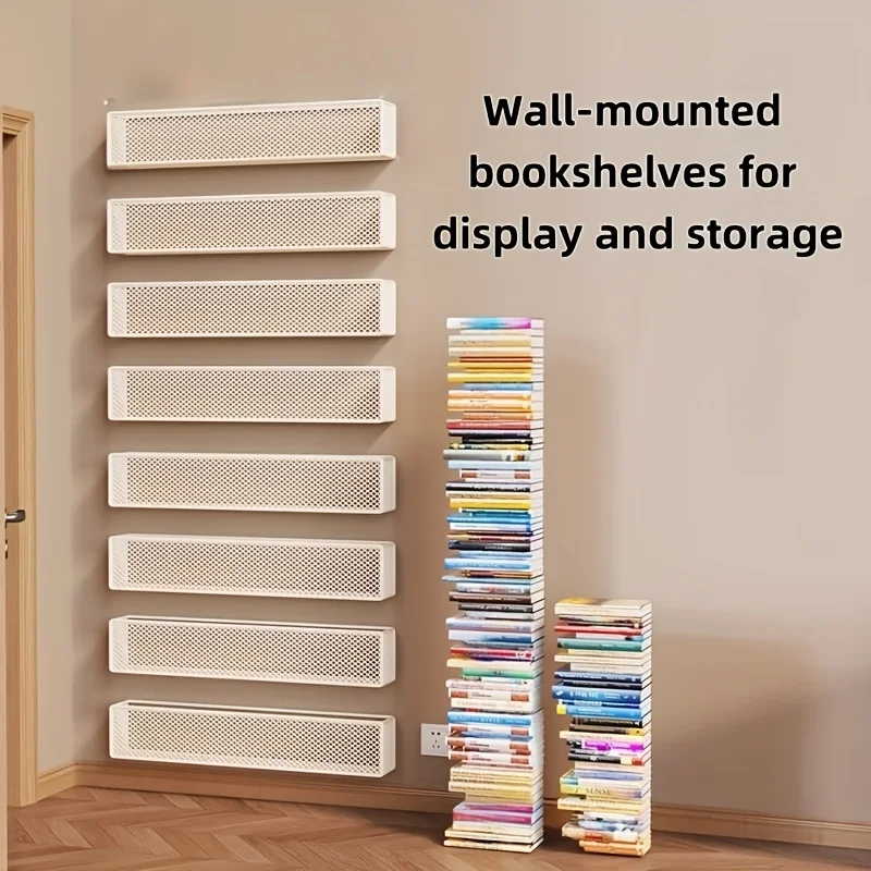 1–3 Stück modernes Wandregal-Set, ultradünn, 45 cm, Wandregal, Bücherregal, CD-Display, Heimdekoration, schwebende Regale Image
