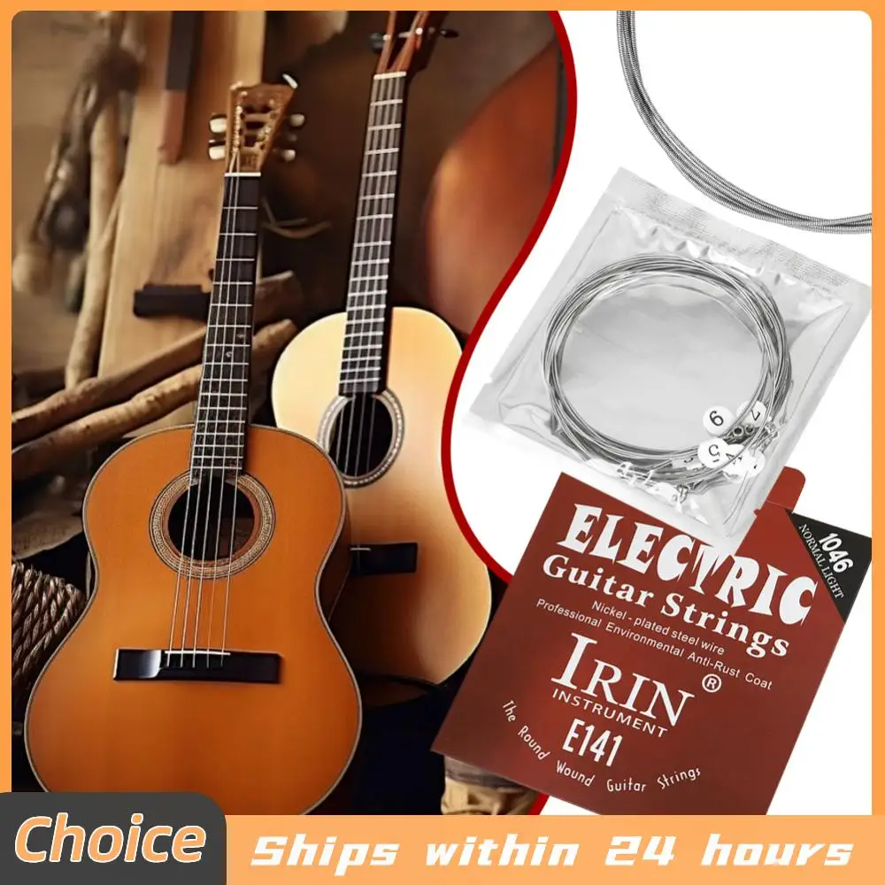 1–10er-Set Metall-E-Gitarrensaiten-Set, Gitarrensaiten aus Nickellegierung, verbesserte Haltbarkeit für E-Gitarren-Teile, Übungsgebrauch
