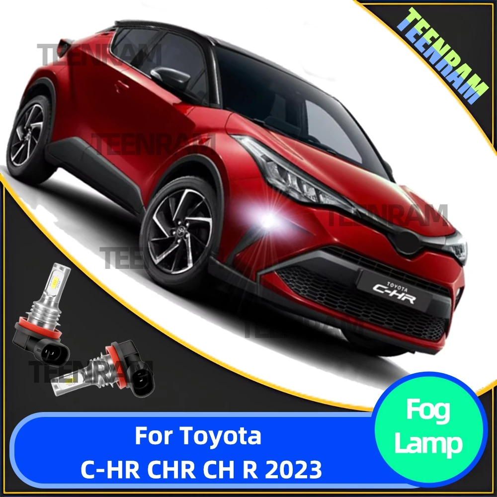 2 Stücke Für Toyota C-HR CHR 2023 (nur fit modell mit halogen nebelscheinwerfer) LED Nebelscheinwerfer Lampen 15000LM Auto Nebelscheinwerfer Canbus Weiß