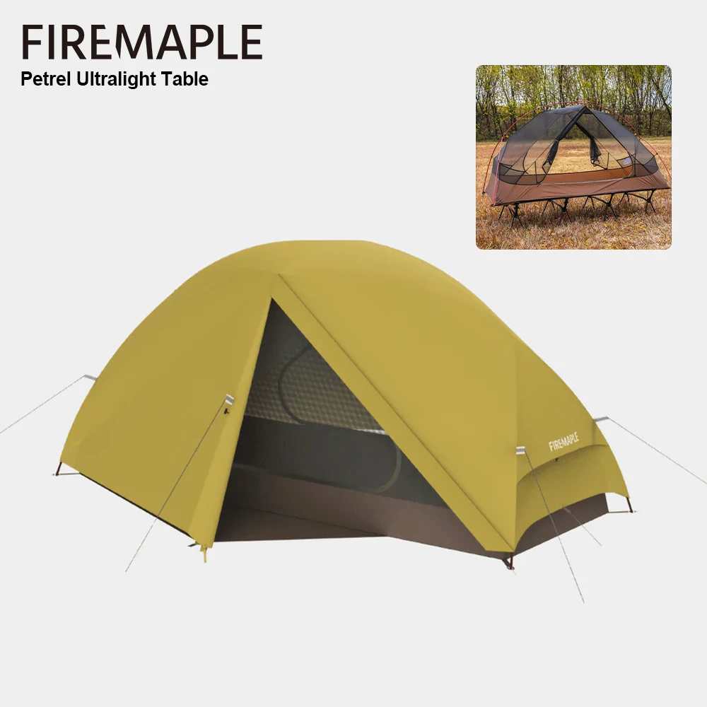 Fire-Maple Tropics Ultraleichtes Rucksackzelt für 1 Person 20D Wasserdicht Bergsteigen Radfahren Einfacher Aufbau Wandern mit Campingliege