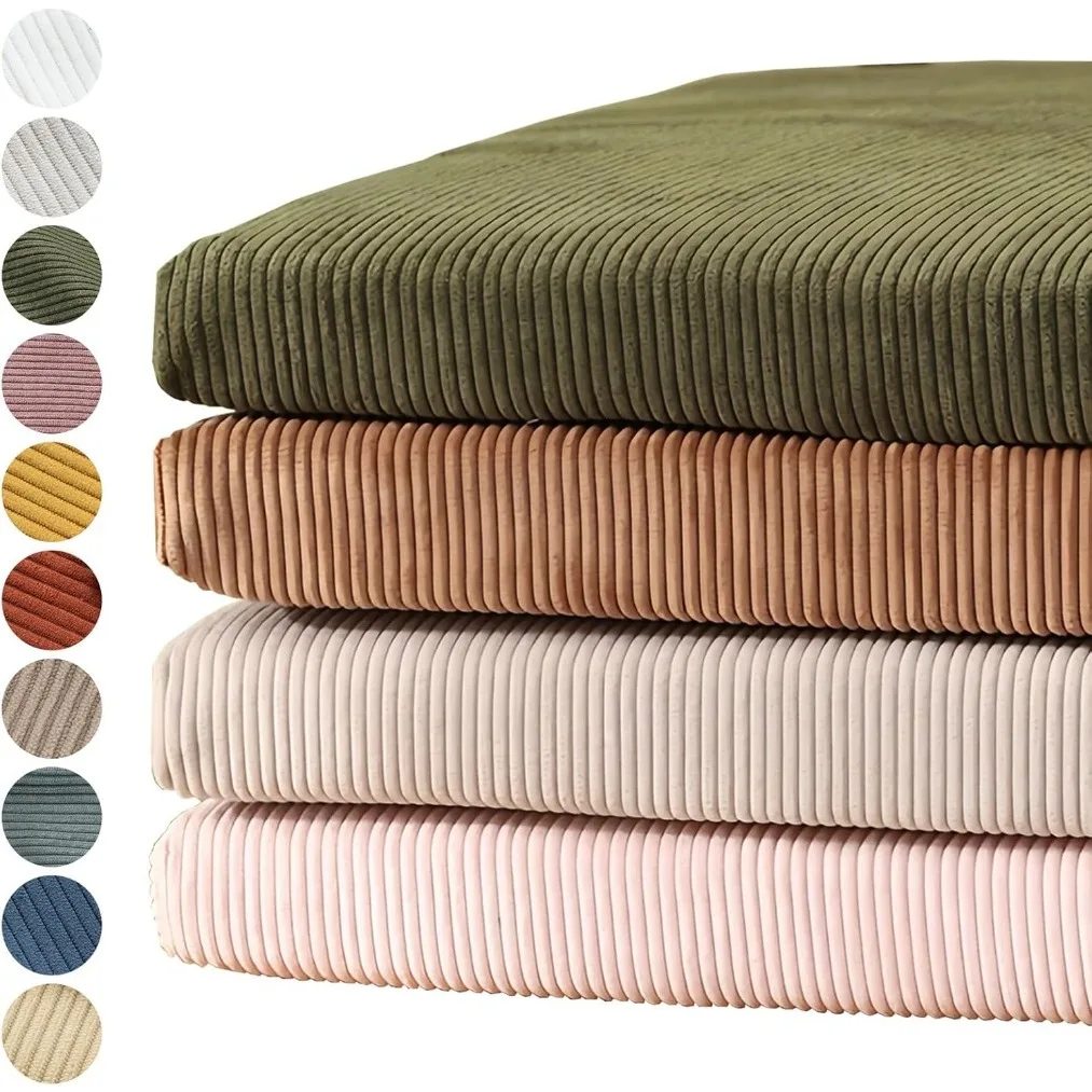 Maßgefertigtes Cord-Sitzkissen für Erkerfenster, Lange Matratze, Sofa-Stuhl-Sitzkissen, Dekoratives Innen- und Außenkissen für Garten und Terrasse