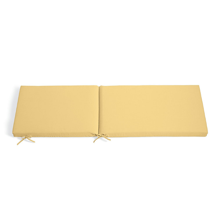 74" X 23" Chaise Cushion - Knife-Edge, Knife-Edge/Canary - Grandin Road