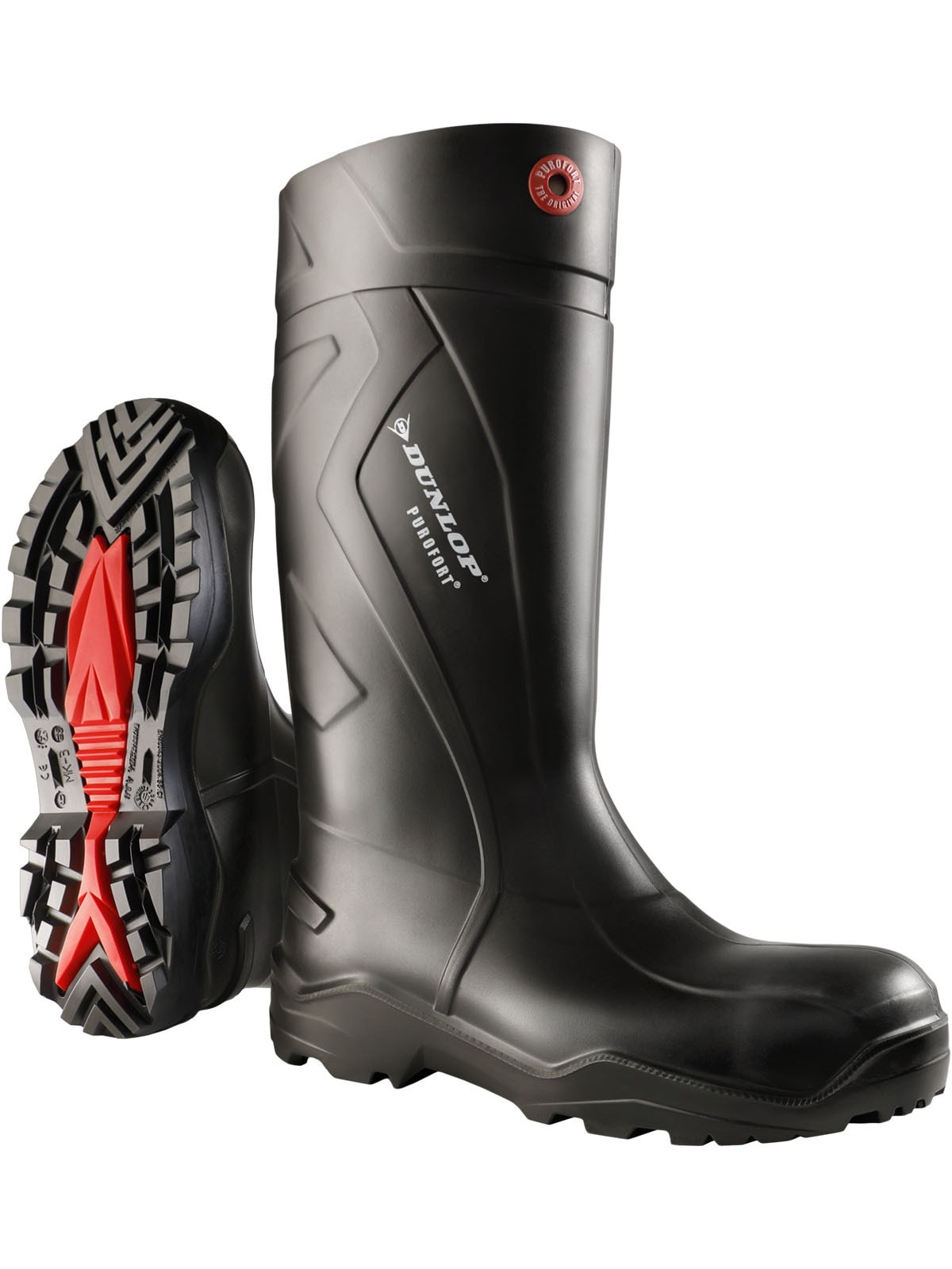 Sicherheitsstiefel DUNLOP "Sicherheitsstiefel C762041 Purofort+ full safety" Gr. 48, schwarz, 48, Obermaterial: 100% Textilmaterial TEXMAT., Schuhe