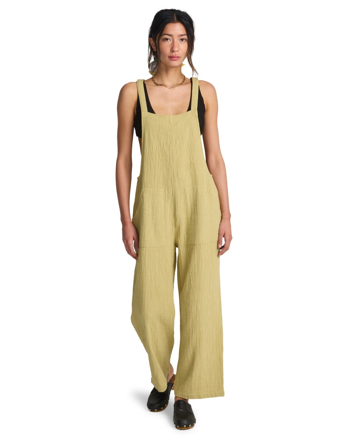 Jumpsuit BILLABONG "Pacific Time", Damen, Gr. L, US-Größen, cactus grün, Obermaterial: 100% Walkfrottier;, Overalls Jumpsuit
