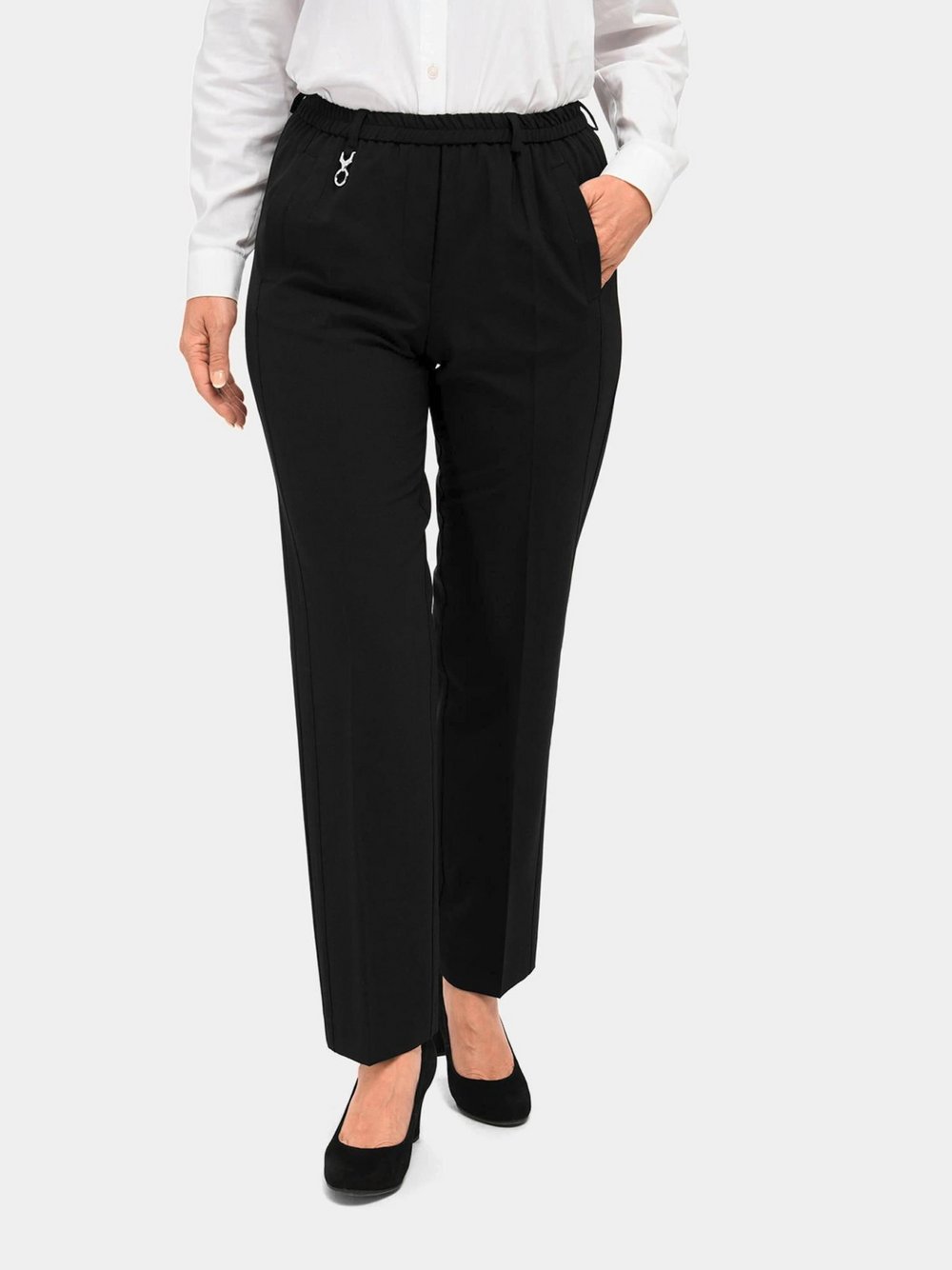 Goldner Schlupfhosen Uni/Melange Damen schwarz, 25 Image