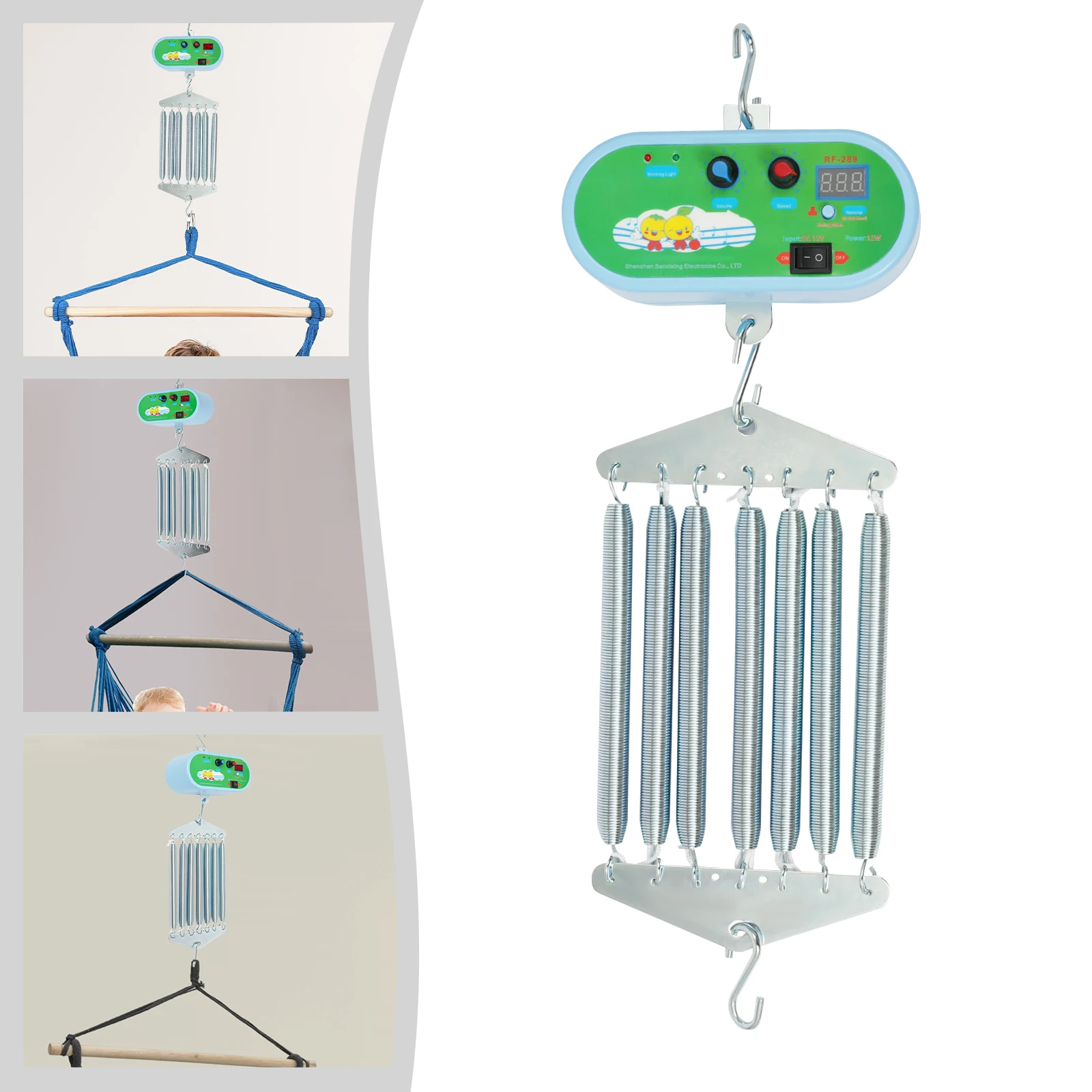 7-Feder-Babyschaukel-Controller, Elektrische Wiegensteuerung, Babyschaukel-Feder mit Einstellbaren Funktionen Image