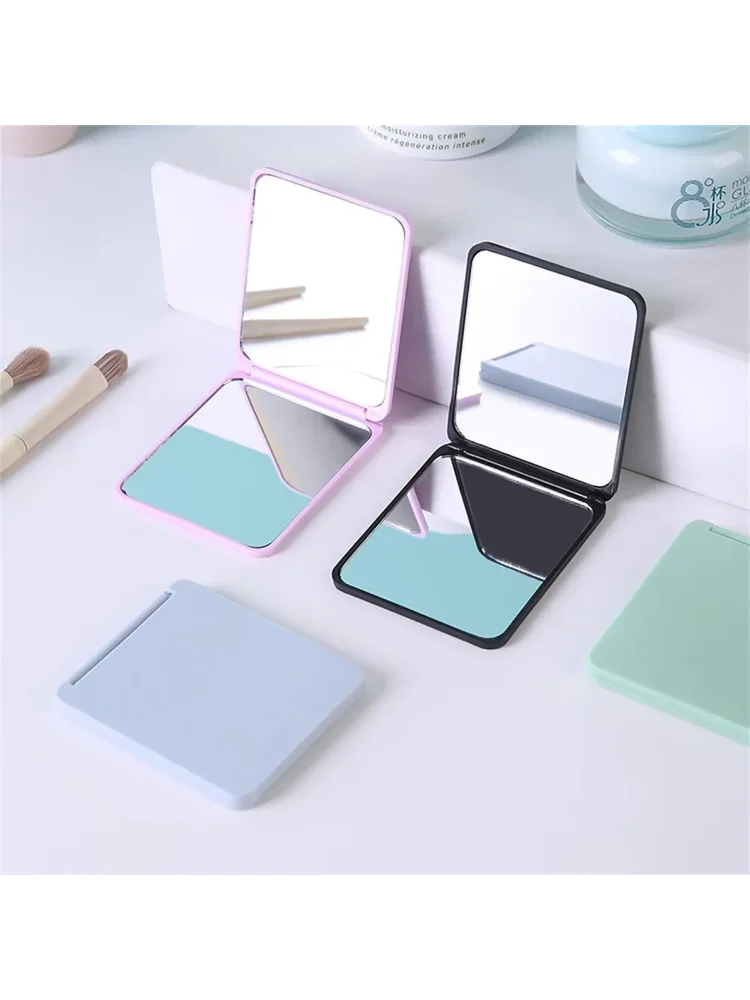 Faltbarer Make-up-Spiegel, tragbar, doppelseitiger Spiegel, Studentenwohnheim, Desktop, kleines Geschenk, Großhandel Image
